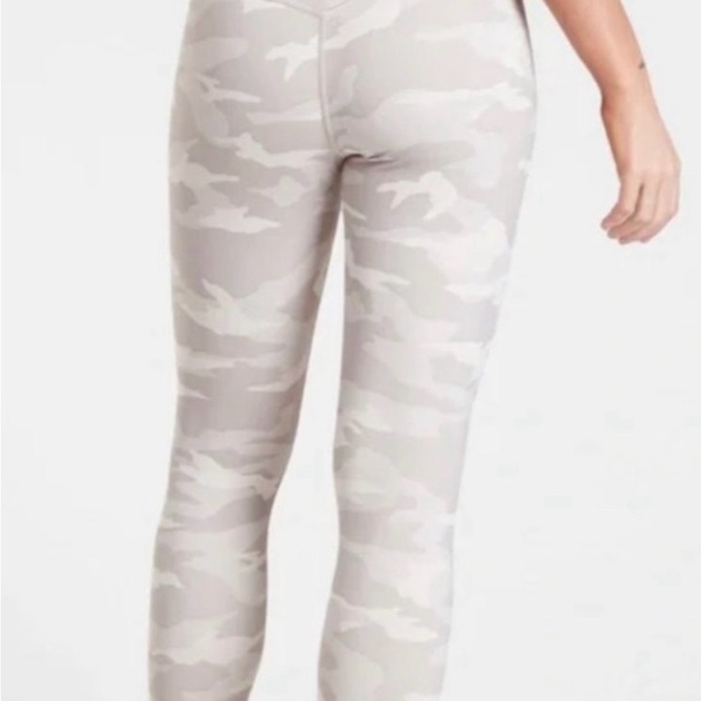 Athleta Gray Camouflage Leggings